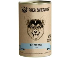 PAKA ZWIERZAKA Žvėriena ir lašiša - šlapias šunų ėdalas - 400g