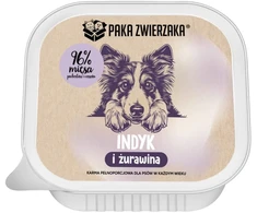PAKA ZWIERZAKA kalakutiena and cranberries – drėgnas ėdalas šunims – 150g