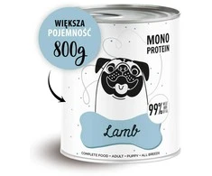 Šunų Maistas - PAKA ZWIERZAKA Pepe Avienos Drėgnas Maistas 800g Visoms Veislėms