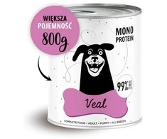 Šunų Maistas - PAKA ZWIERZAKA Pepe Veršienos Drėgnas Maistas 800g Be Glitimo
