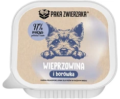 PAKA ZWIERZAKA Pork with blueberries Mono – drėgnas ėdalas šunims – 150g