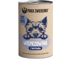 PAKA ZWIERZAKA Pork with blueberries Mono – drėgnas ėdalas šunims – 400g