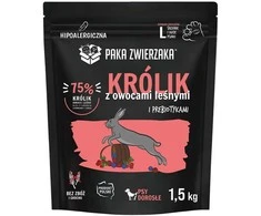 Šunų maistas - PAKA ZWIERZAKA Triušis su miško uogomis sausas maistas L 1,5kg