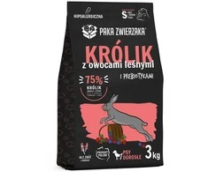 PAKA ZWIERZAKA triušiena su miško uogomis S - sausas šunų ėdalas - 3kg
