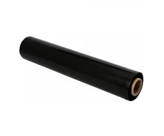 Pakavimo plėvelė Stretch, 450 mm x 270 m, 17 mikronų, juodos spalvos