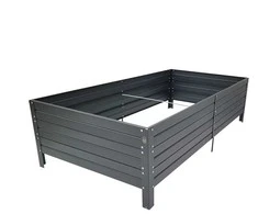 Meistro Kodas Pakelta lysvė KLASIKA GARDEN, RAL7016 (antracito), cinkuotas metalas, 150x75x30 cm