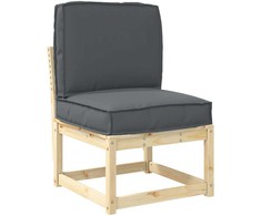 Pallet pagalvių rinkinys 2 pcs Antracitas Oksfordo audinys