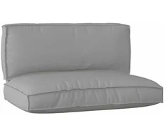 Pallet pagalvių rinkinys 2 pcs Pilka Oksfordo audinys