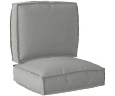 Pallet pagalvių rinkinys 2 pcs Pilka 50 x 50 x 12 cm