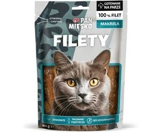 Kačių Priedas - PAN MIĘSKO Skumbrės Filė 100g Hipoalerginė Be Grūdų
