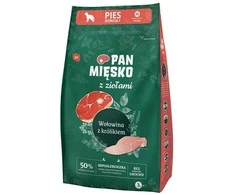 Šunų Maistas - PAN MIĘSKO Jautiena su Triušiu 30% Baltymų 3kg