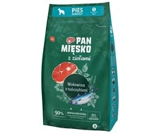 Šunų Maistas - PAN MIĘSKO Jautiena su Tunu 30% Baltymų 3kg