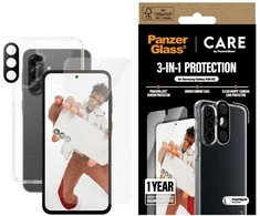 Panzer Glass Apsauginis rinkinys CARE by PanzerGlass Flagship 3in1 dėklas+apsauginis stiklas+kameros apsauga Samsung Galaxy A56 5G