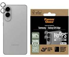 Panzer Glass Apsauginis stiklas Camera Lens Protector PanzerGlass Hoops skirtas Samsung Galaxy S25 Edge Transparent