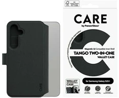 Dėklas Panzer Glass CARE by PanzerGlass Feature Case Tango Du viename piniginė Qi Suderinamas Samsung Galaxy S25 Plus, Juodas