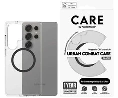 Panzer Glass CARE by PanzerGlass Flagship Urban Combat dėklas telefonui juodos spalvos QI Samsung Galaxy S25 Ultra - dėklas telefonui skaidrus