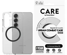 Panzer Glass CARE by PanzerGlass Flagship Urban Combat Juodas QI Samsung Galaxy S25 dėklas telefonui skaidrus