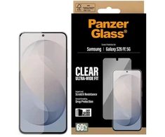 Panzer Glass PanzerGlass Ultra-Wide Fit antibakterinė ekrano apsauga su aplikatoriumi, skirta Samsung Galaxy S26 FE