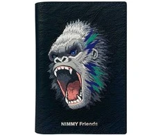 Passport dėklas Nimmy wallet Raptor Gorilla juodos spalvos