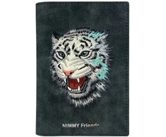 Passport dėklas Nimmy wallet Raptor Tiger pilkos spalvos