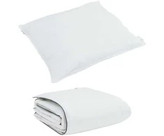 Patalynės komplektas Žiemos antklodė su pagalve 2 pcs Balta Plunksna