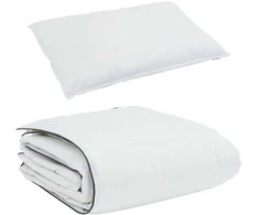 Patalynės komplektas Žiemos antklodė su pagalve 2 pcs Balta Plunksna