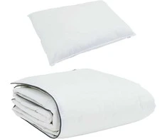 Patalynės komplektas Žiemos antklodė su pagalve 2 pcs Balta Plunksna