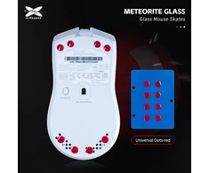 Pelė X-Raypad Meteorite | Raudona, x8, Universal Glass Dots