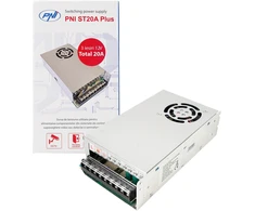 Perjungiamas įtampos šaltinis PNI ST20A Plus 12V 20A stabilizuotas stebėjimo sistemoms