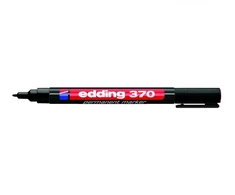 Permanentinis žymeklis Edding 370, apvaliu galiuku, 1mm, juodos spalvos