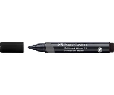 Permanentinis žymeklis Faber-Castell Winner 52, apvaliu galiuku, juodos spalvos
