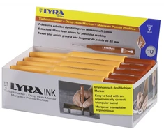 Permanentinis žymeklis Lyra Ink, statybinis, raudonos spalvos