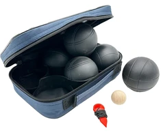 Enero Pro Boules žaidimo rinkinys 6 juodos kamuoliai