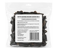 PETITTO Dried jautiena liver Mono – skanėstas šuniui – 500g