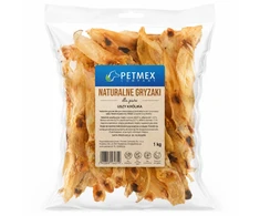 PETMEX Rabbit ears – skanėstas šuniui – 1kg
