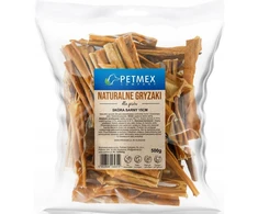 Gyvūnų skanėstas - PETMEX Raudonojo elnio oda kramtoma 500g, aukštas baltymų kiekis 88.2%