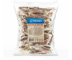 Gyvūnų skanėstas - PETMEX Triušio ausys su pūkais (200g, be grūdų, hipoalergiškas)