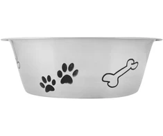 Pets Collection dubenėlis plieno na karmę šuniui indas na wodę 21 cm 1,5 l