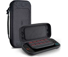 Pilkas dėklas Nintendo Switch 2 žaidimų kompiuteriui „Tech-Protect Hardpouch”