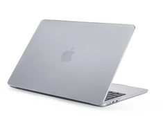 Pipetto Hardshell Dots dėklas, frosted clear – Apple MacBook Air 13.6″ (M3,2024/M2,2022)
