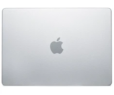 Pipetto Hardshell Dots dėklas, frosted clear – Apple MacBook Air 13.6″ (M3,2024/M2,2022)