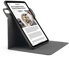 Pipetto Origami No6 Stand dėklas, juodos spalvos – Apple iPad 10.9″ (2022)