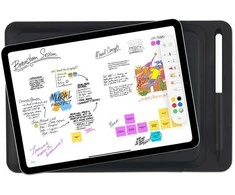 Pipetto Ultra Slim dėklas, juodos spalvos – Apple iPad (iki 11″)