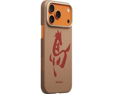Pitaka Edge dėklas, Ink Horse Gold & Jade- Apple iPhone 17 Pro