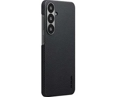 Dėklas Pitaka Ultra-Slim Case, Juodas/Pilkas Twill - Sansung Galaxy S25