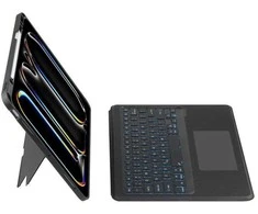Planšetinio kompiuterio dėklas Apple iPad Pro 13.0 (7GEN) Tech-Protect SCMag Pen + klaviatūra juodos spalvos