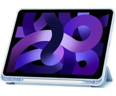 Planšetinio kompiuterio dėklas Apple iPad Air 10.9” 4 / 5 / 2020-2022 / 11” 6 / 7 / 2024-2025 Tech-Protect SC Pen žydros spalvos