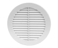 Plast. ventiliacijos grotelės EUROPLAST VR150, D150, baltos