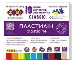 Plastilinas Zibi 1.ZB6232, 10 spalvų