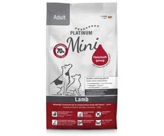 PLATINUM Adult ėriena Mini – pusiau drėgnas šunų maistas – 900g